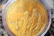 Ireland 100 Euro Gold &amp; 5 Euro Silver Proof Coin Set 2008 Antarctic Explorers Ernest Shackleton Tom Crean
