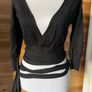 Woman's wraparound cardigan Coast silk blend black size 10 Image 2