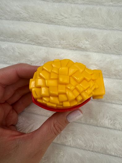 1996 McDonalds Flip Top Food Spinners Fries/ Chips Box Happy Meal Used Please see pictures