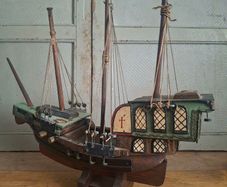 Scratch Built Folk Art Model Ship