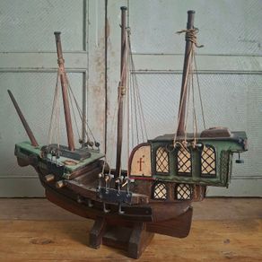 Scratch Built Folk Art Model Ship