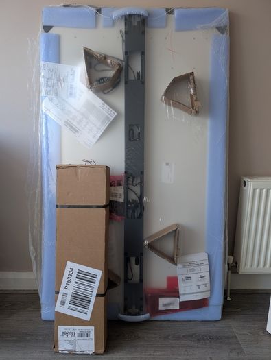 Standing office table and chair