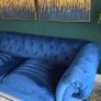 Gosford Large Navy Button Sofa Image 5