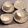 Vintage Royal Vale Gold Chintz Bone China Tea Set For Two Image 2