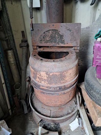 homemade stove suit shed