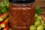 230g Organic Gooseberry and Rhubarb Jam