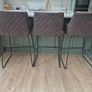 Charcoal diamomd counter stools Image 2