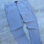 Grey slim fit cropped trousers Image 2