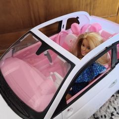 Barbie with car.