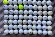 100 golf balls suitable for practice or suit a beginner
