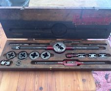 Vintage Machinist Tap & Die Set Job Lot (Presto Sheffield, Stronghold, Antique D.K.)