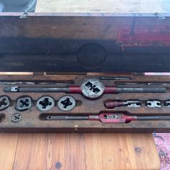 Vintage Machinist Tap & Die Set Job Lot (Presto Sheffield, Stronghold, Antique D.K.)