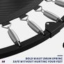40''/48'' Foldable Fitness Trampoline - Max Load 400lbs / 450lbs, Rebounder with Adjustable Foam Handle Indoor/Outdoor Fitness Body Exercise Image 3
