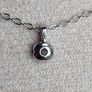 Natural Gray Diamond 0.136ct GWLAB Certified S925 Rhodium-Plated Pendant Image 5