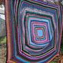 Large Vintage Crochet Blanket Image 2