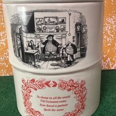 Pair of Guinness Stilton Cheese Pots (1980s)