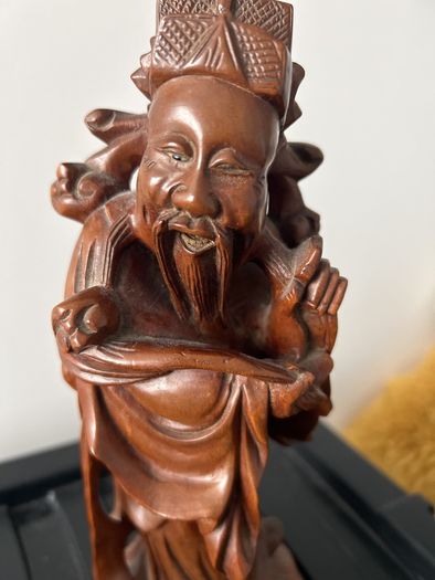antique wooden hand carve man