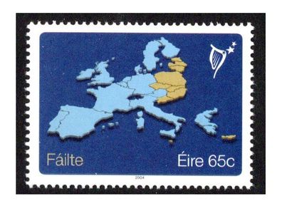 2004 Ireland European Union Enlargement Commemorative Stamp Mint Never Hinged (MNH)