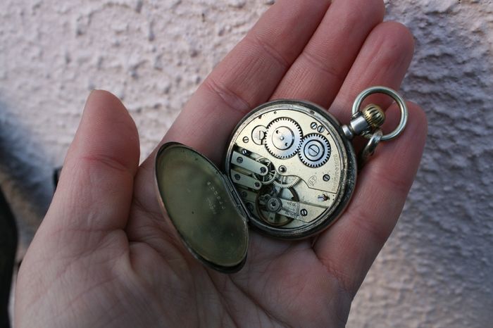 Vintage Sterling Silver Pocket Watch