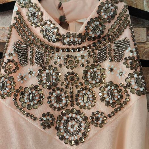 Miss Selfridge Peach Maxi dress size 8