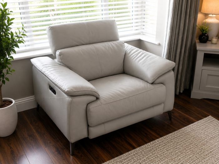 Leather Sofa & Matching Armchair Excellent Condition