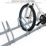 4 Bike Stand Floor or Wall mounted bike rack for garage Bicycle Parking rack Cycle Storage Locking Stand (FREE SHIPPING) Image 3