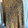 One size leopard print with fake fur cape Postage included Image 2