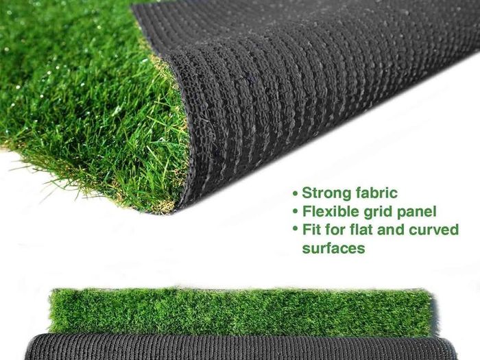 Premium Synthetic Artificial Grass Turf 10mm Pile Height, High Density Fake Faux Grass Turf, Natural and Realistic Looking Garden Pet Dog Lawn(1mx3m)