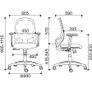 Andy Mesh Back Ergonomic Operators Chair White Frame Image 2
