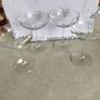 Set of 6 Champagne Glasses is set of    4 plain glass Champagne Glasses and set of 2 slight smaller plain glass Champagne Glasses over all they look nearly same Image 2