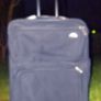 Samsonite LArge Blue Canvas Suitcase Image 2