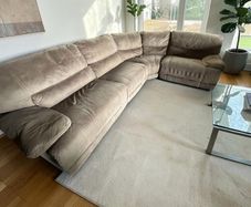 Beige corner recliner sofa delivery available