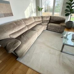 Beige corner recliner sofa delivery available