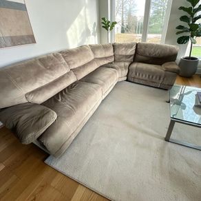 Beige corner recliner sofa delivery available