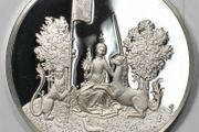 Rare Medal Sterling Silver 925 weight 65g Proof La Dame A La Licorne fraklin mint 2.3oz