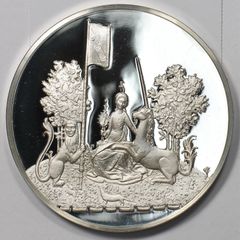 Rare Medal Sterling Silver 925 weight 65g Proof La Dame A La Licorne fraklin mint 2.3oz
