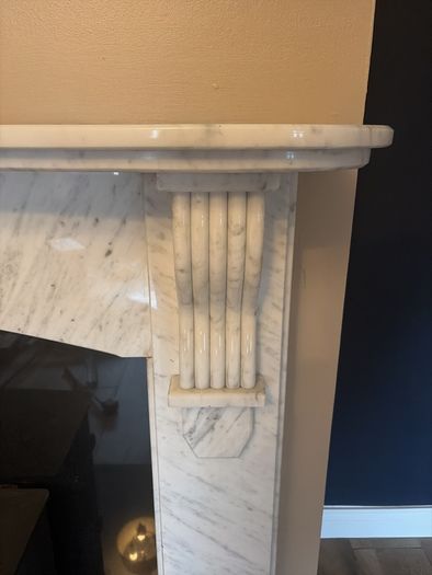 Marble fireplace