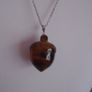 Tigers Eye acorn necklace, Tigers eye,Gemstone jewellery, Gift,jewellery Image 6