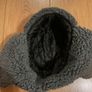 Grey faux-fur lined trapper hat Image 4