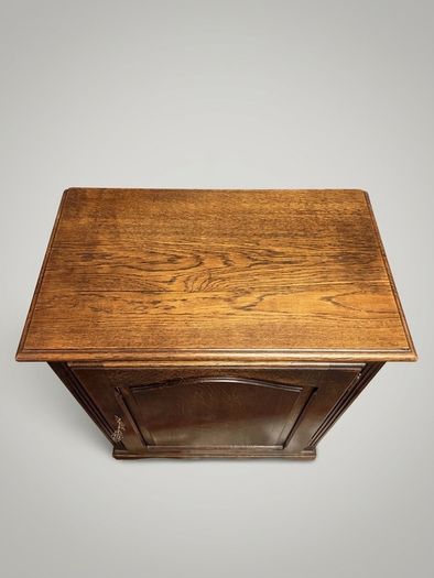 Early 20th Century French Country Oak Side Cabinet