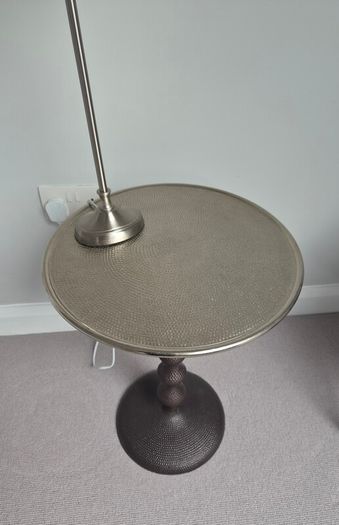 Hammered Metal Bedside Tables (set of two)