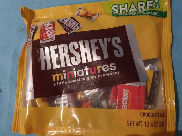 hershey's miniatures chocolates sweet