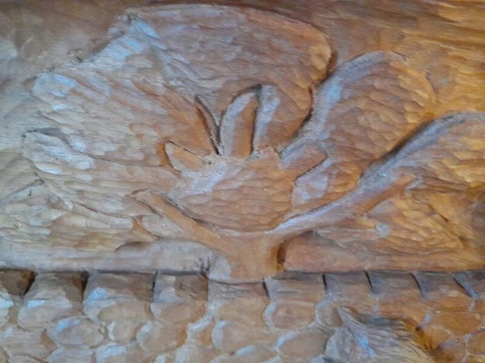 Vintage Carved Pheasants in Teak