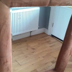 Extra Large Suede Mirror