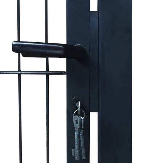 2D Fence Gate (Single) Anthracite Grey 106 x 170 cm