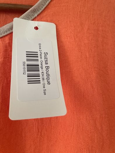 New Collection orange top one size