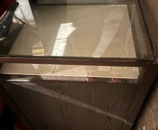 large shop display unit in storage bad photos