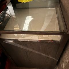 large shop display unit in storage bad photos