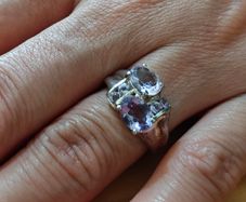Sterling Silver Ring - Size N - Stamped for Silver (S50)