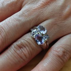 Sterling Silver Ring - Size N - Stamped for Silver (S50)